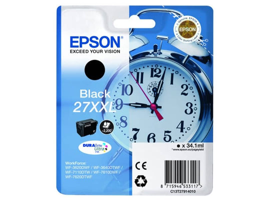 Cartuccia inkjet alta capacità Sveglia 27XXL Epson nero C13T27914012