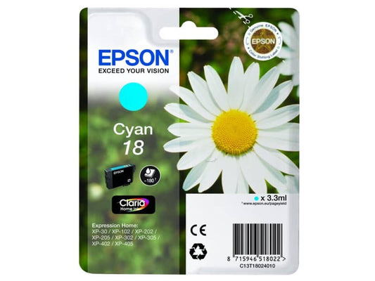Cartuccia inkjet Margherite 18 Epson ciano C13T18024012