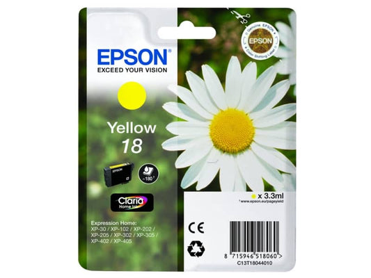 Cartuccia inkjet Margherite 18 Epson giallo C13T18044012
