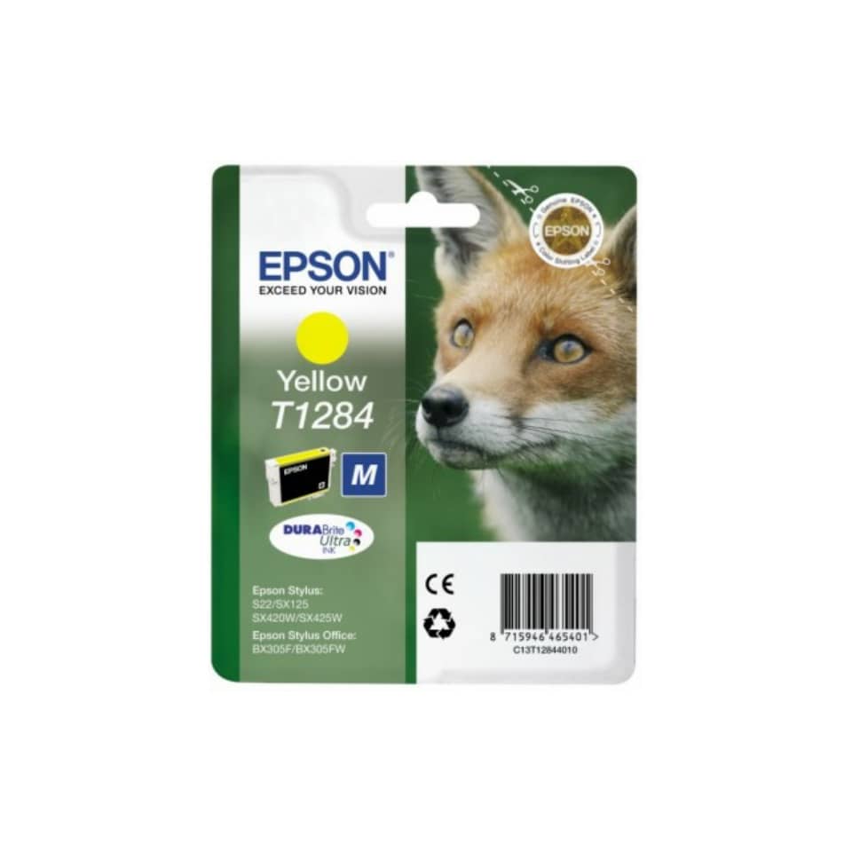 Cartuccia inkjet ink pigmentato Volpe T1284 Epson giallo C13T12844012