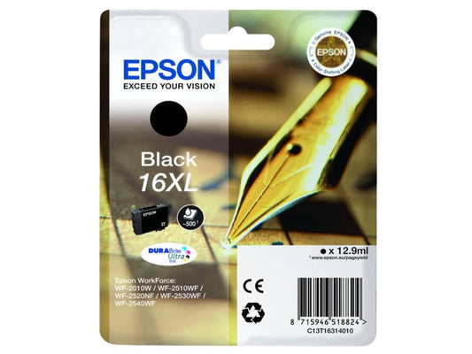Cartuccia inkjet alta capacità ink pigmentato Penna e Cruciverba 16XL Epson nero - C13T16314012