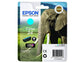 Cartuccia inkjet Elefante 24 Epson ciano  C13T24224012
