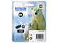 Cartuccia inkjet Orso polare 26 Epson nero fotografico C13T26114012
