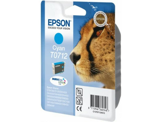 Cartuccia inkjet ink pigmentato Ghepardo T0712 Epson ciano C13T07124012