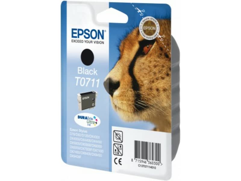 Cartuccia inkjet ink pigmentato Ghepardo T0711 Epson nero C13T07114012