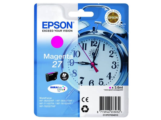 Cartuccia inkjet Sveglia 27 Epson magenta C13T27034012