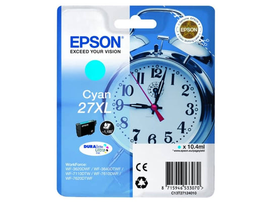 Cartuccia inkjet Sveglia 27XL Epson ciano C13T27124012
