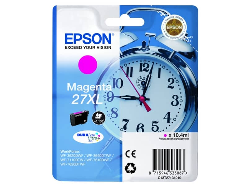 Cartuccia inkjet Sveglia 27XL Epson magenta C13T27134012
