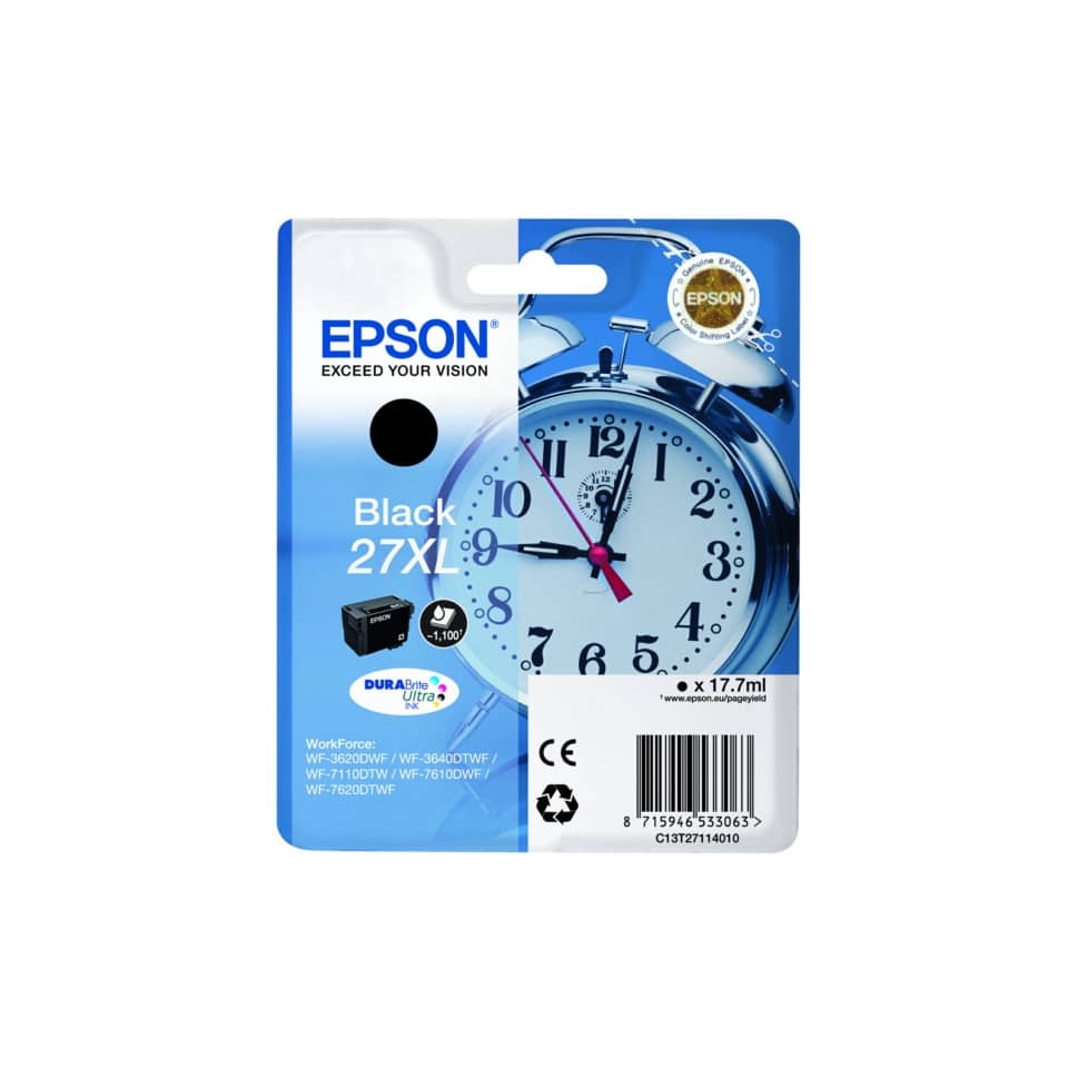 Cartuccia inkjet standard Sveglia 27XL Epson nero C13T27114012