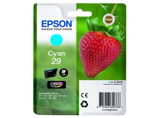 Cartuccia inkjet Fragola T29 Epson ciano  C13T29824012