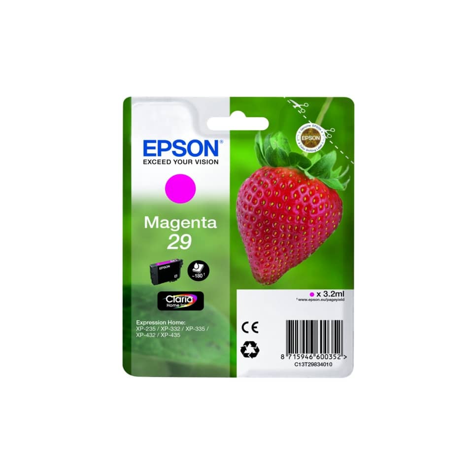 Cartuccia inkjet Fragola T29 Epson magenta C13T29834012