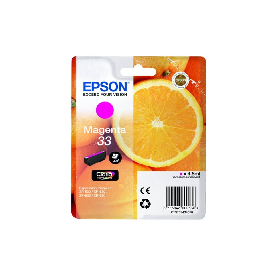 Cartuccia inkjet Arance T33 Epson magenta C13T33434012