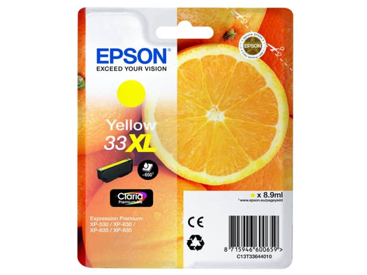 Cartuccia inkjet alta capacità Arance T33XL Epson giallo C13T33644012