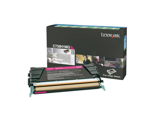 Toner altissima resa return program 802XM Lexmark magenta 80C2XM0