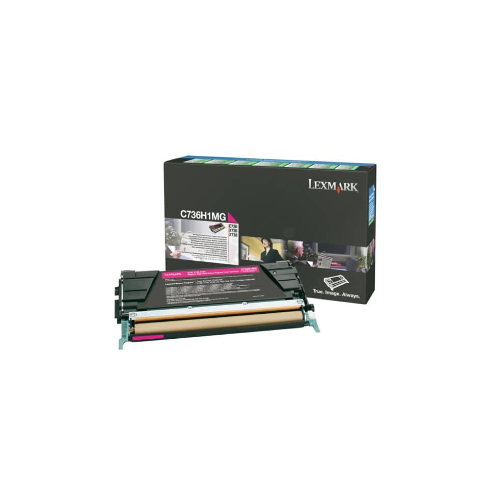 Toner altissima resa return program 802XM Lexmark magenta 80C2XM0