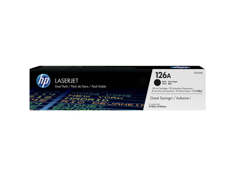 Toner 126A HP nero  Conf. 2 - CE310AD