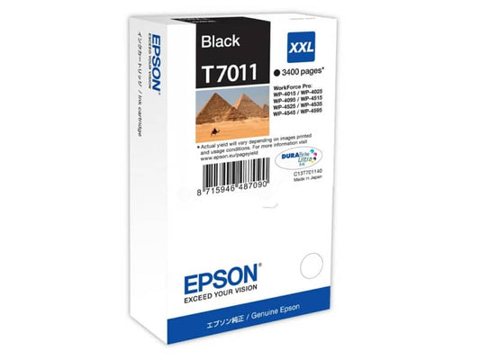 Cartuccia inkjet altissima resa ink pigmentato T7011 Epson nero C13T70114010