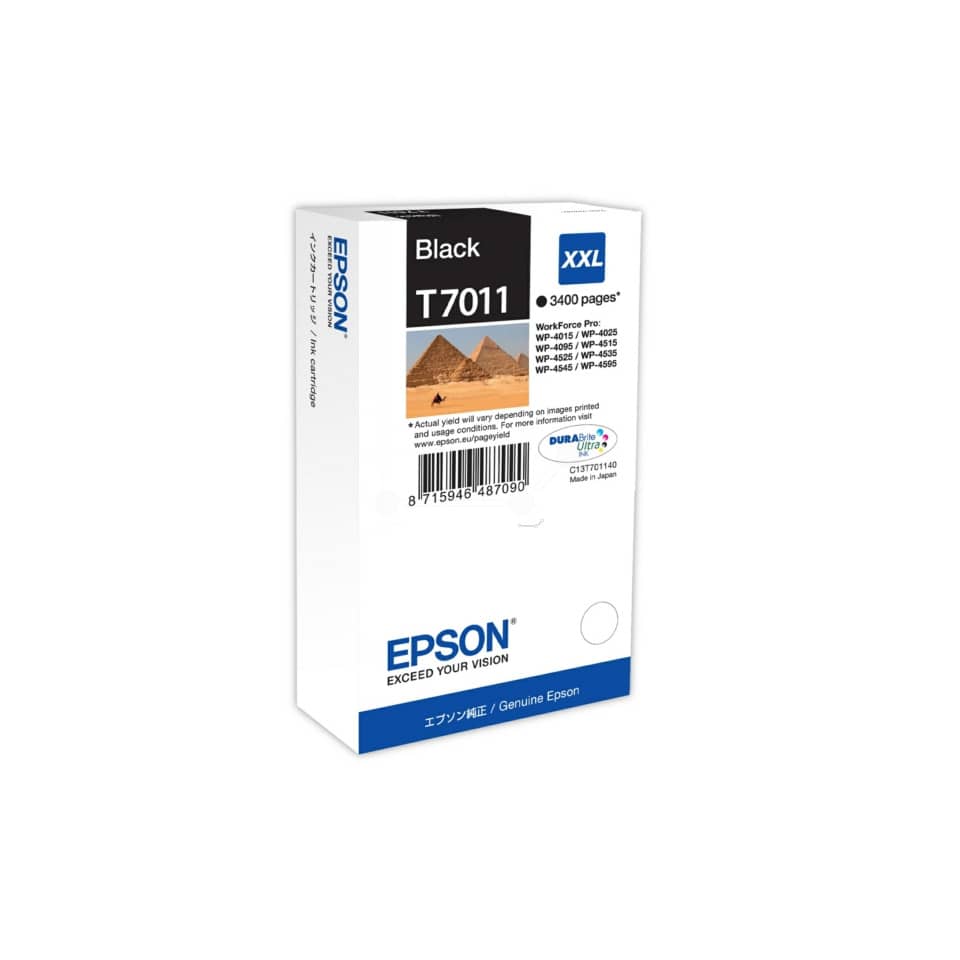 Cartuccia inkjet altissima resa ink pigmentato T7011 Epson nero C13T70114010