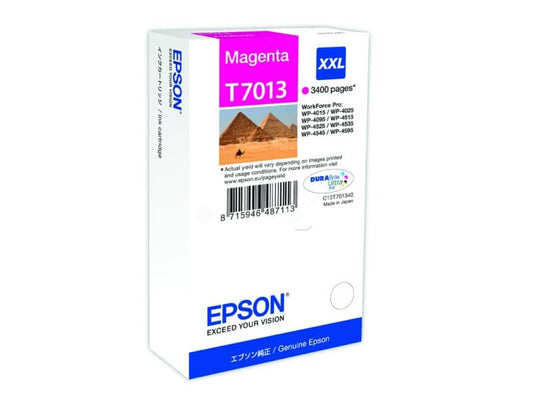 Cartuccia inkjet altissima resa ink pigmentato T7013 Epson magenta C13T70134010