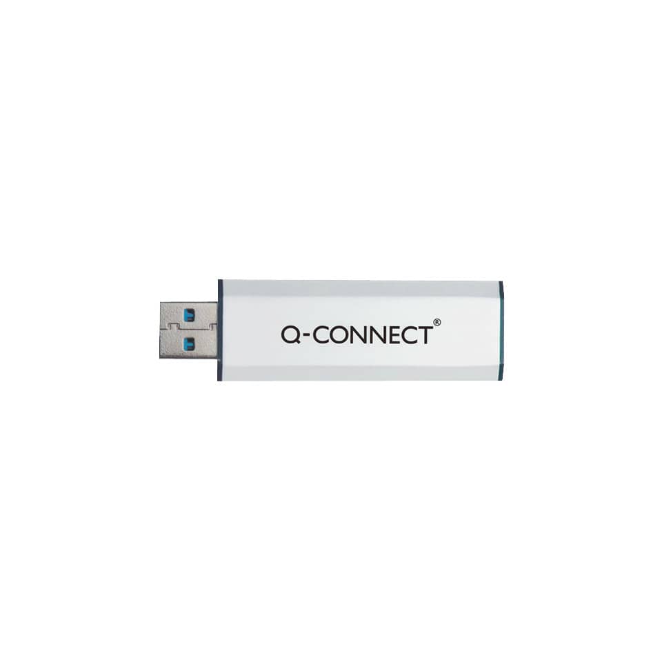 Chiavetta USB Q-Connect Super Speed 3.0 argento/nero 32 GB KF16370