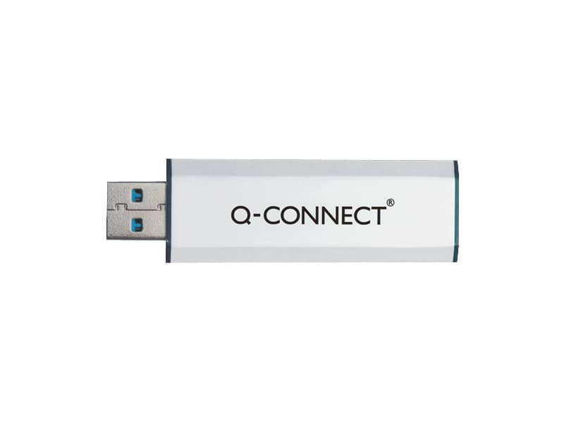 Chiavetta USB Q-Connect Super Speed 3.0 argento/nero 32 GB KF16370