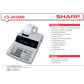 Calcolatrice scrivente Sharp CS-2635RHGY Velocità di stampa: 4,3 linee / secondo grigio - SH-CS2635RHGYSE