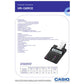 Calcolatrice scrivente CASIO HR-150RCE-WA con batteria e stampa a due colori. Nero - HR-150RCE