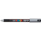 Marcatore a tempera POSCA Uni-Ball punta tonda 0,7 mm argento M PC1MR ARG