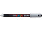 Marcatore a tempera POSCA Uni-Ball punta tonda 0,7 mm argento M PC1MR ARG