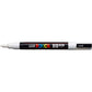 Marcatore a tempera POSCA Uni-Ball punta tonda 0,9-1,3 mm bianco M PC3M BI