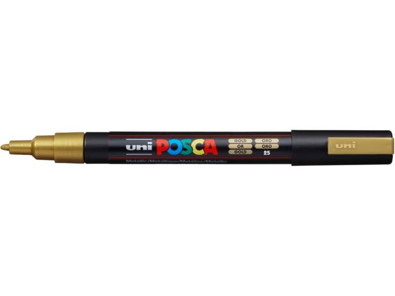 Marcatore a tempera POSCA Uni-Ball punta tonda 0,9-1,3 mm oro M PC3M ORO