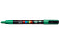 Marcatore a tempera POSCA Uni-Ball punta tonda 0,9-1,3 mm verde scuro M PC3M V