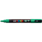 Marcatore a tempera POSCA Uni-Ball punta tonda 0,9-1,3 mm verde scuro M PC3M V