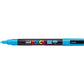 Marcatore a tempera POSCA Uni-Ball punta tonda 0,9-1,3 mm azzurro M PC3M AZ