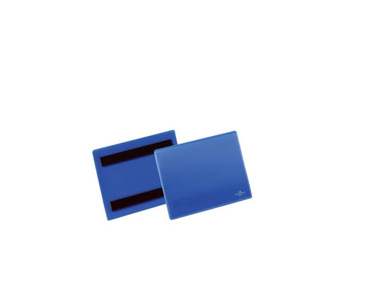 Tasche per identificazione Durable con bande magnetiche blu f.to est. mm. 163x 120x2,3-inserto A6 orizz. Cf. 50- 175607