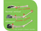 Mouse verticale per destrorsi R-GO Tools laser nero 165-195 mm con cavo RGOHE