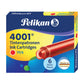 Cartuccia per stilografica Pelikan TP/6 rosso brillante astuccio da 6 - 301192
