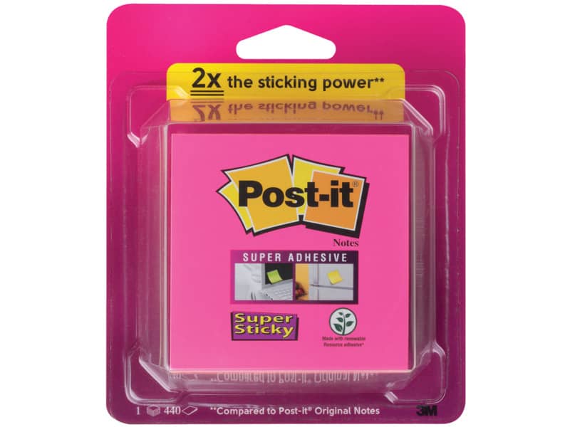 Foglietti Post-it® ricarica Super Sticky Notes Bora Bora assortiti conf. 6 blocchetti da 90 ff - 2028-SS-RBWC