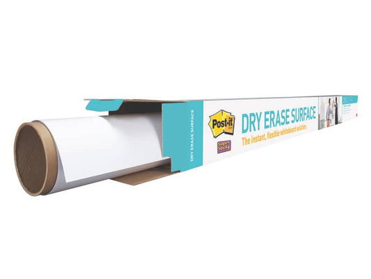 Lavagna cancellabile in rotolo Post-it® Super Sticky 0.914 m x 1.219 m bianco DEF4x3-EU