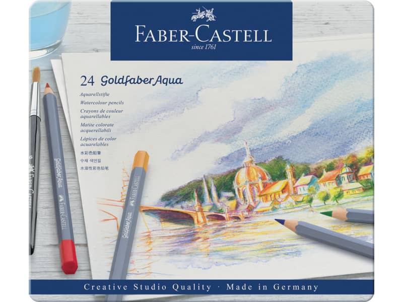 Matite acquarellabili Goldfaber Aqua Faber-Castell 24 colori Conf. 24 pezzi - 114624