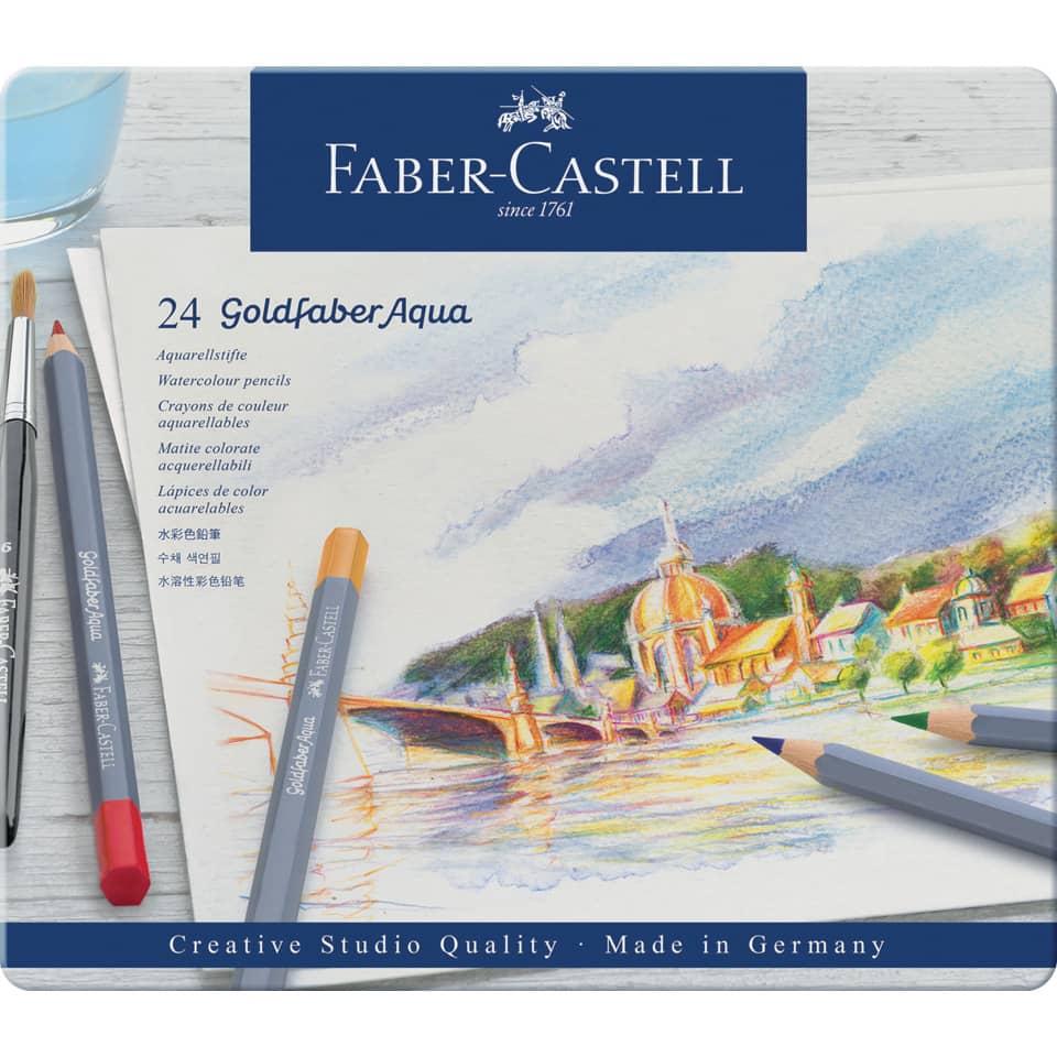 Matite acquarellabili Goldfaber Aqua Faber-Castell 24 colori Conf. 24 pezzi - 114624