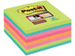 Foglietti Post-it® Super Sticky Notes 76x76 mm assortiti arcobaleno - conf. 8 blocchetti da 45 ff - 654-8SS-RBW-EU