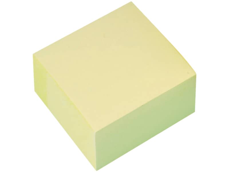 Foglietti riposizionabili Q-Connect 76x76 mm giallo blocchetto da 400 ff - KF01346