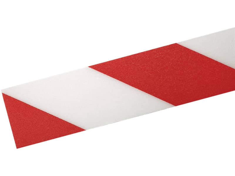 Bobina di nastro antiscivolo adesivo DURABLE DURALINE 50/07 rosso segnale-bianco - 1726132