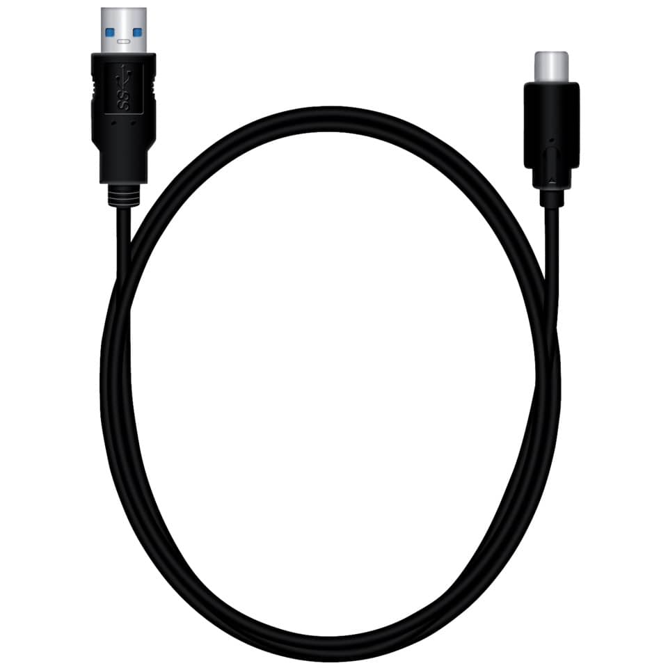 Cavo di ricarica e sincronizzazione Media Range USB 3.1 C/USB 3.0 A 1,2m nero - MRCS160
