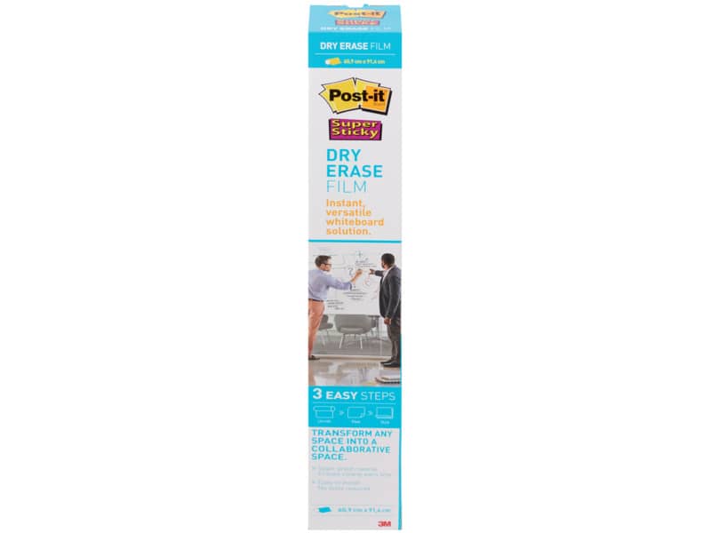 Lavagna cancellabile in rotolo Post-it® Super Sticky 60.9 cm x 91.4 cm bianco DEF3x2-EU