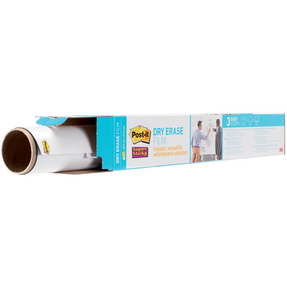 Lavagna cancellabile in rotolo Post-it® Super Sticky 60.9 cm x 91.4 cm bianco DEF3x2-EU