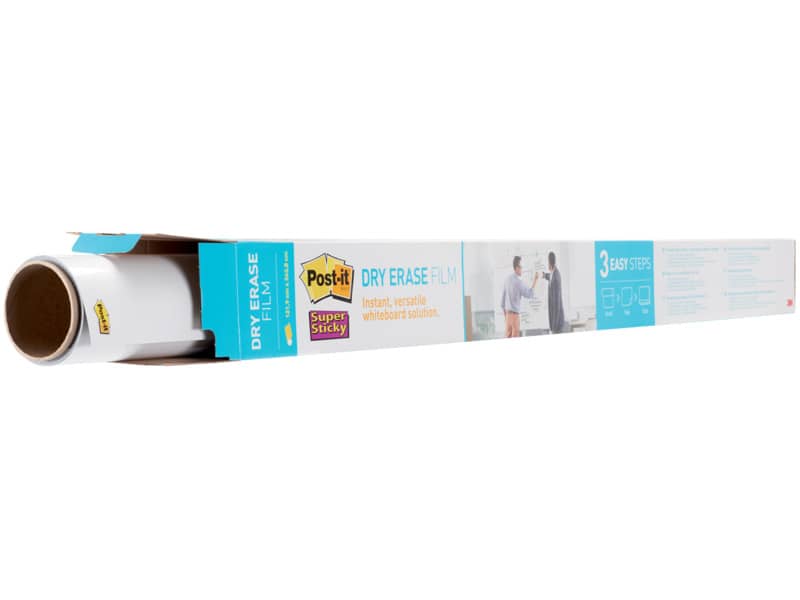 Lavagna cancellabile in rotolo Post-it® Super Sticky 0.914 m x 1.219 m bianco DEF4x3-EU