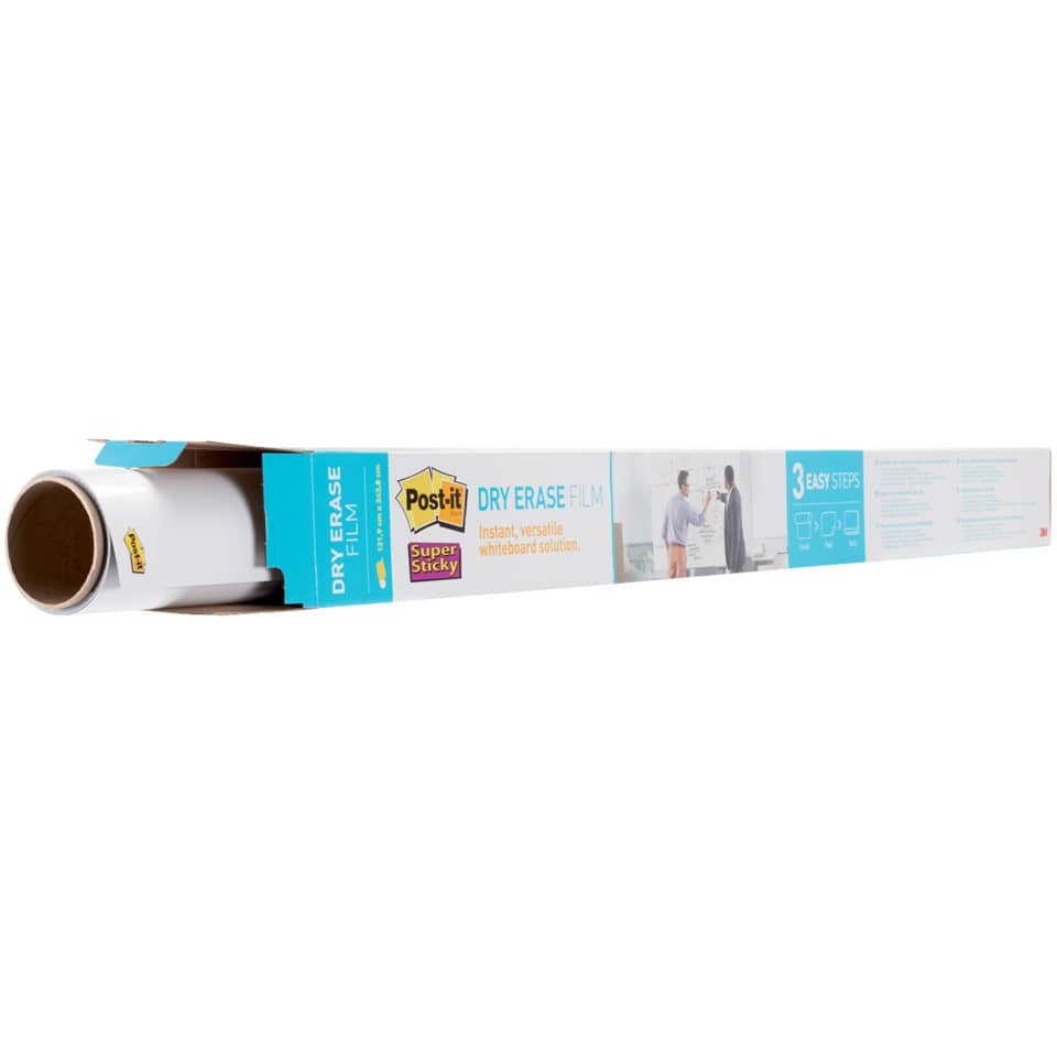 Lavagna cancellabile in rotolo Post-it® Super Sticky 0.914 m x 1.219 m bianco DEF4x3-EU