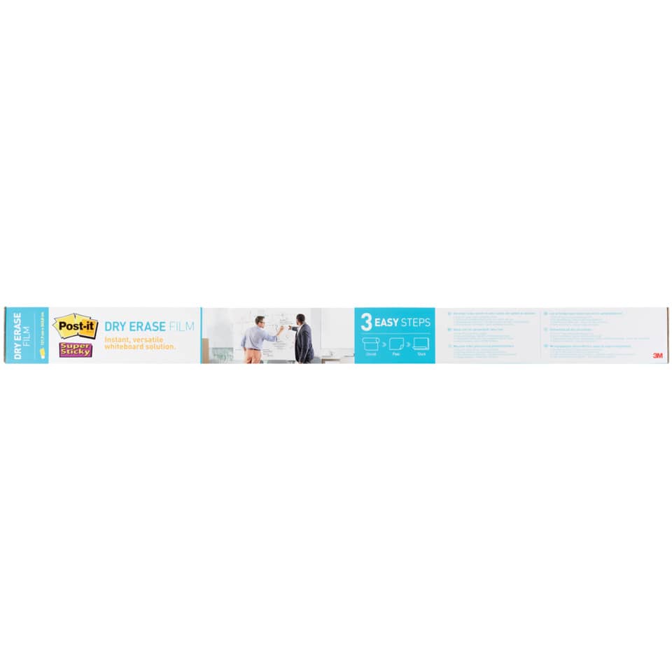 Lavagna cancellabile in rotolo Post-it® Super Sticky 0.914 m x 1.219 m bianco DEF4x3-EU